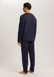 Sea Island Cotton Long Sleeve Pajama | Black Iris 75284-496