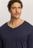 Sea Island Cotton Long Sleeve Pajama | Black Iris 75284-496
