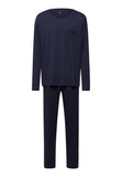 Sea Island Cotton Long Sleeve Pajama | Black Iris 75284-496