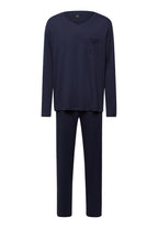 Sea Island Cotton Long Sleeve Pajama | Black Iris 75284-496