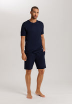Night & Day Soft Cotton Crew Neck T-Shirt | Deep Navy 75430-1610