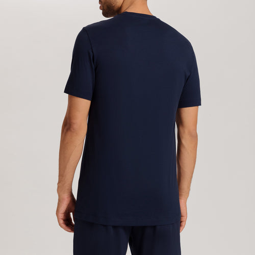 Night & Day Soft Cotton Crew Neck T-Shirt | Deep Navy 75430-1610