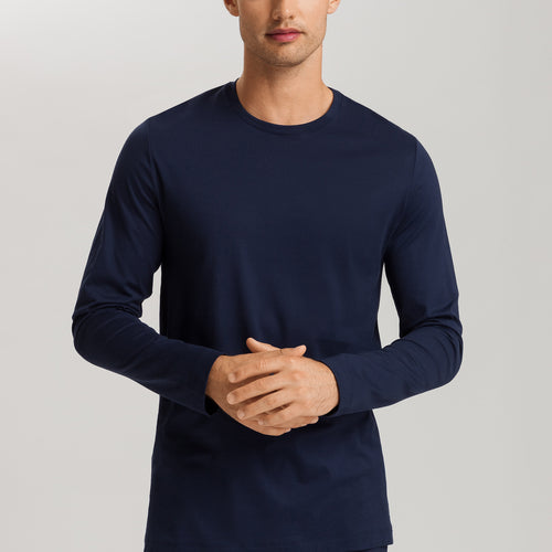 Night And Day 	cotton Crew Neck Top | Deep Navy 75431-1610