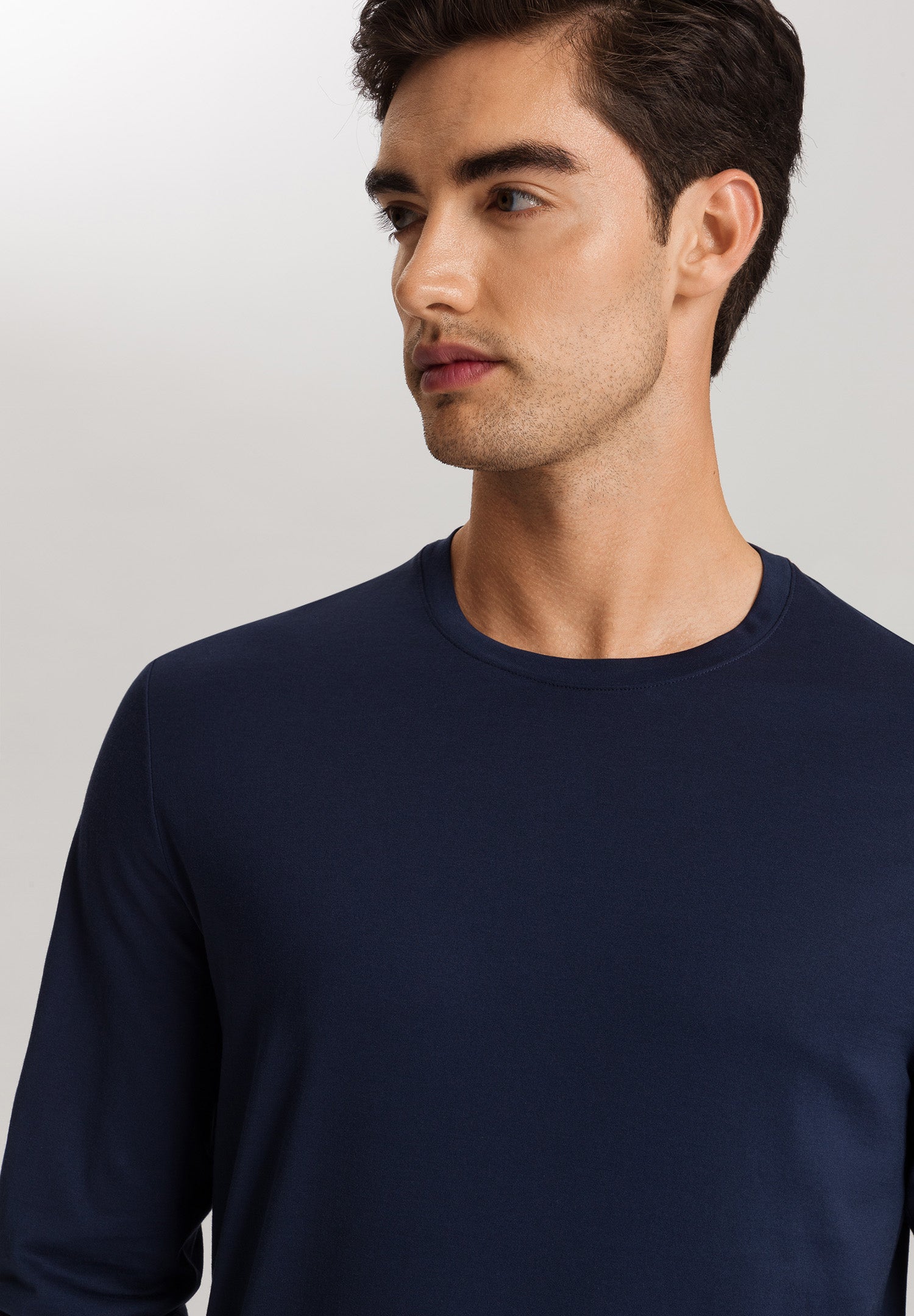 Night And Day 	cotton Crew Neck Top | Deep Navy 75431-1610