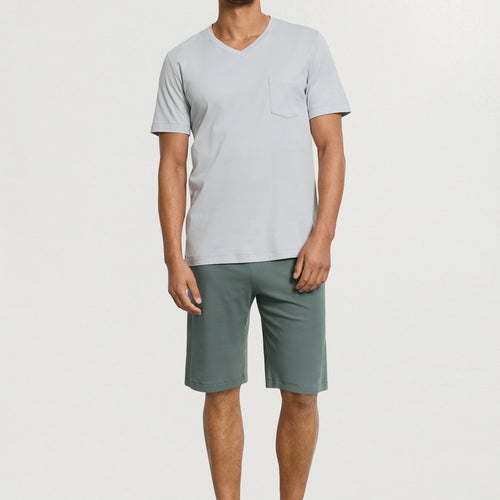 Night And Day Short Sleeve Short Pajama Set | Studio Green 75440-2739