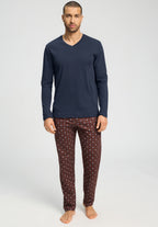 Night And Day Cotton V-Neck Pajama Set | Sagittarius 75462-3122