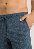 Night And Day Short Knit Pant | Aqua Paisley 75513-2397