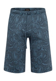 Night And Day Short Knit Pant | Aqua Paisley 75513-2397