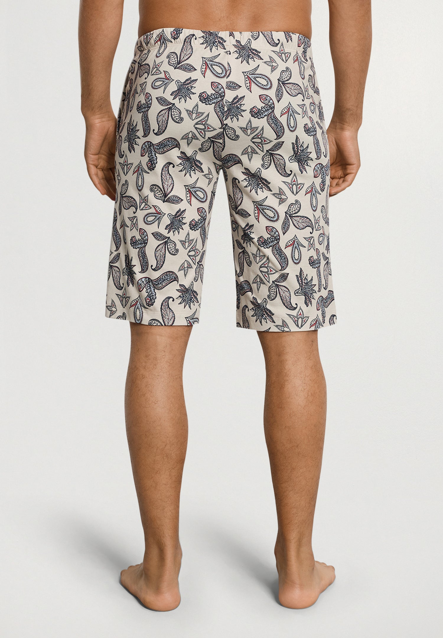 Night And Day Drawstring Cotton Shorts | Maritime Paisley 75513-3101