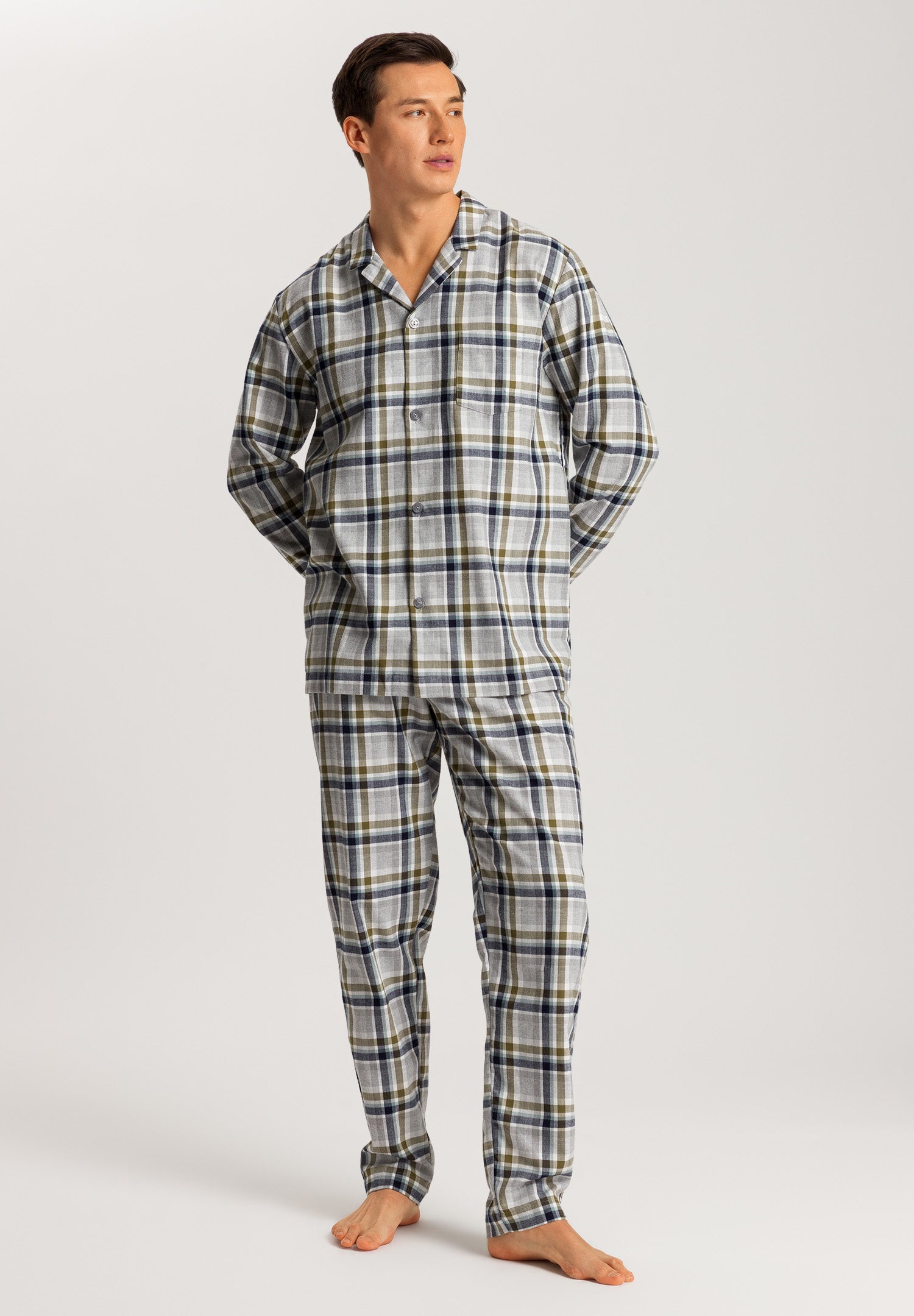 75724 Cozy Comfort Long Sleeve Pajama Set - 2889 Wintry Check