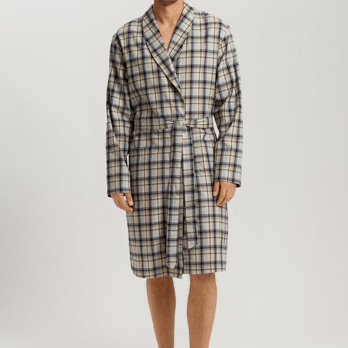 Cozy Comfort Cotton Flannel Robe | Cardamom Check 75729-3042