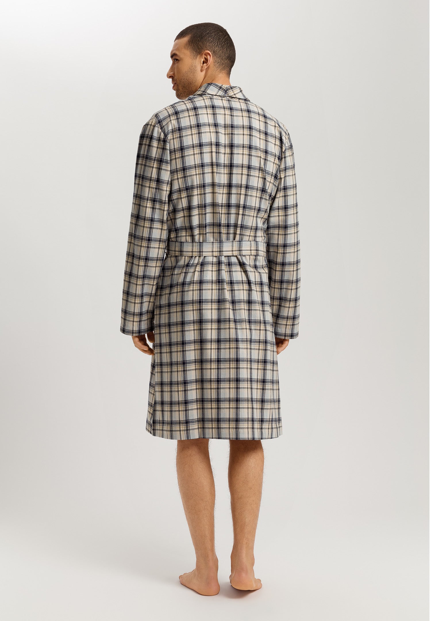 Cozy Comfort Cotton Flannel Robe | Cardamom Check 75729-3042