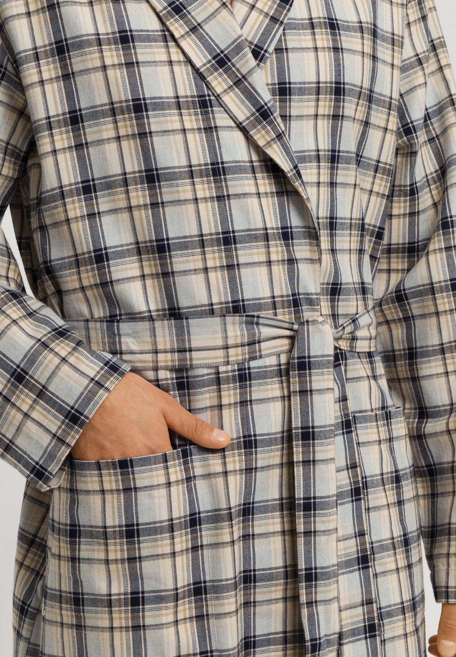 Cozy Comfort Cotton Flannel Robe | Cardamom Check 75729-3042