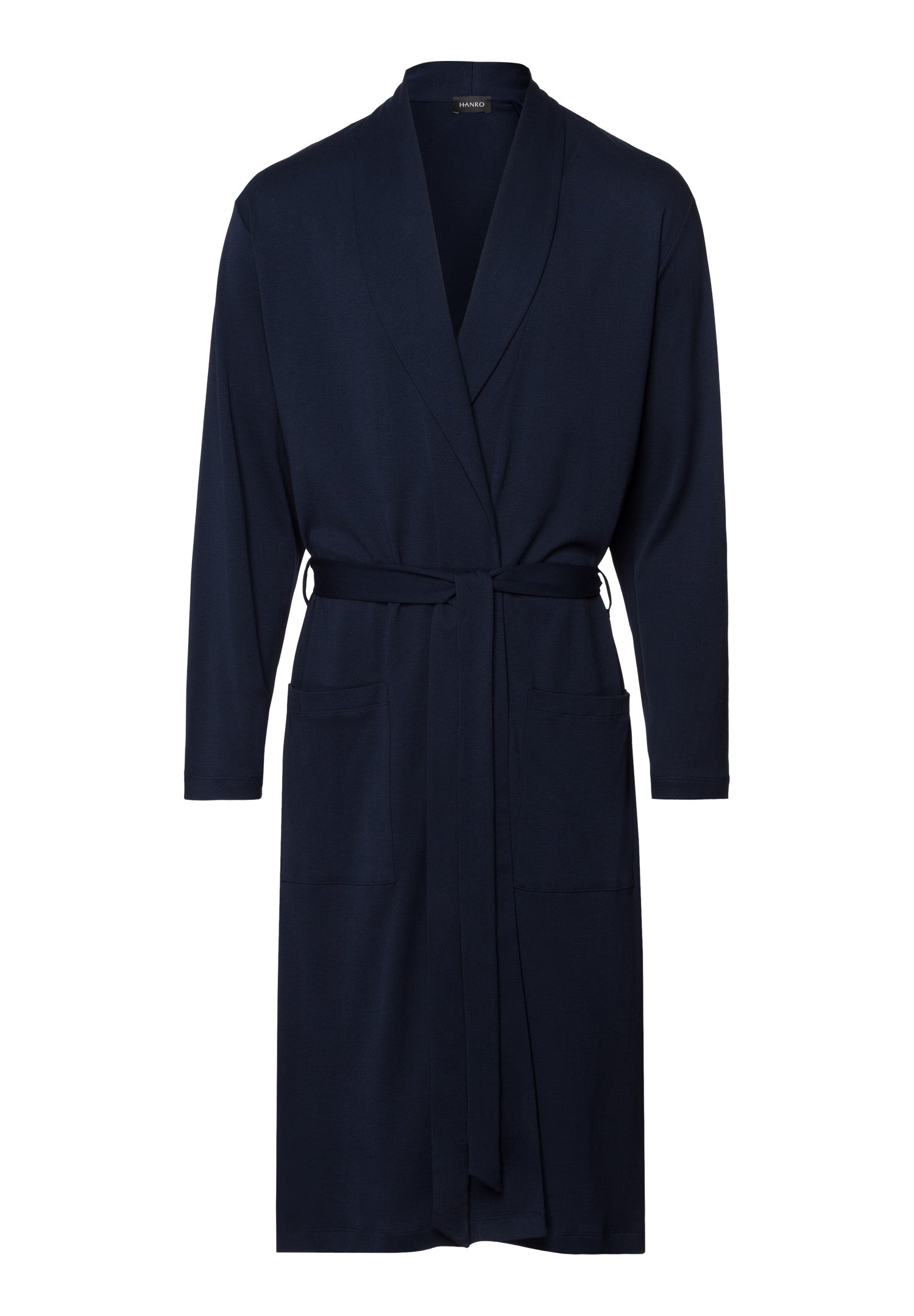 Night And Day Shawl Collar Cotton Robe 120cm | Deep Navy 75755-1610