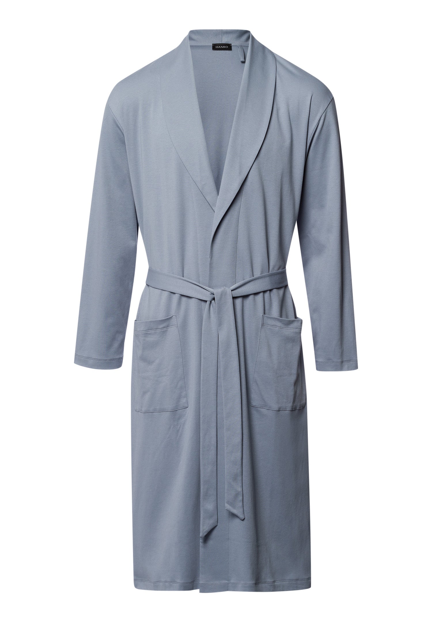 Night And Day Shawl Collar Cotton Robe 120cm | Cliff Grey 75755-2680