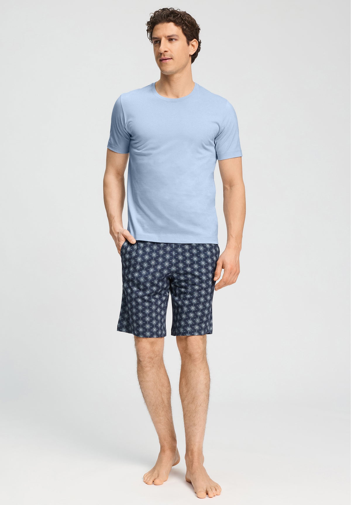 Night And Day Cotton Drawstring Shorts | Celestial Night 75756-3120