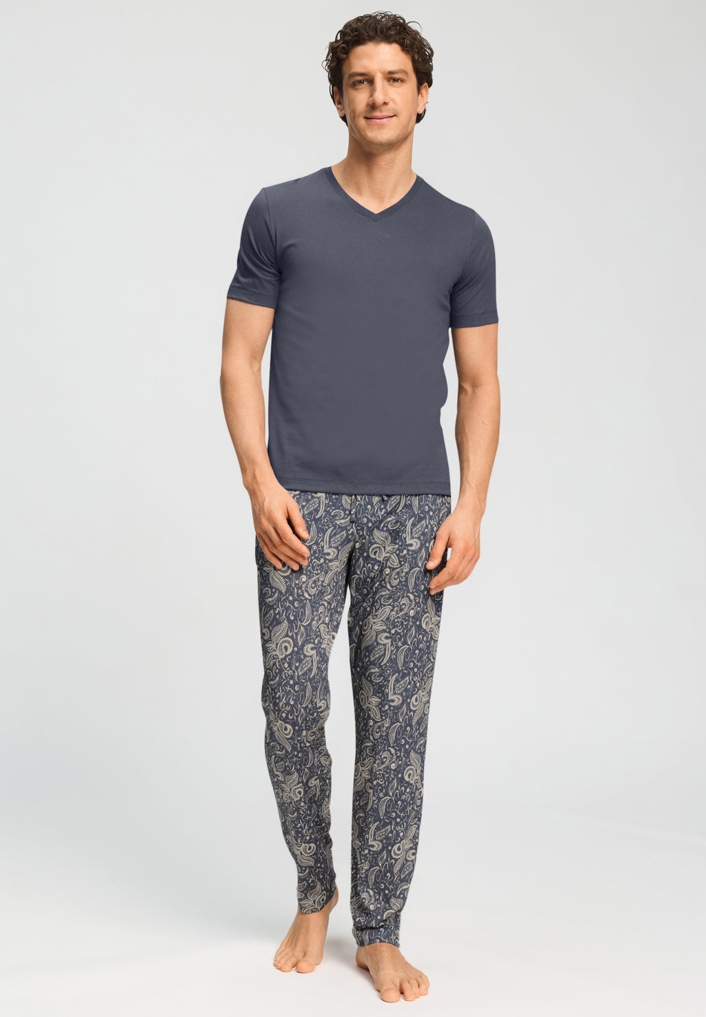 Night And Day Cotton Drawstring Pants | Midnight Dream 75757-3119