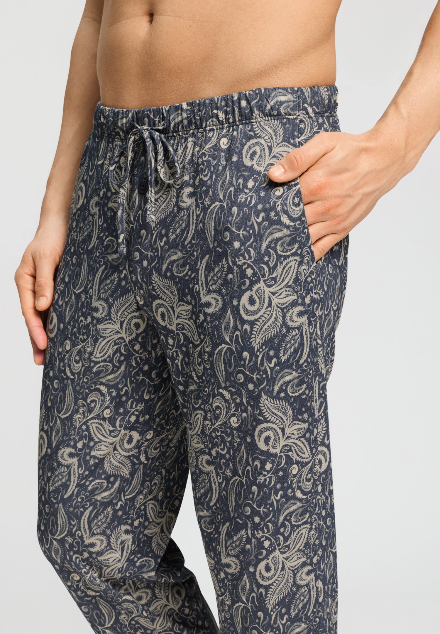 Night And Day Cotton Drawstring Pants | Midnight Dream 75757-3119