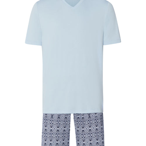 Night And Day Cotton and TENCEL™ V-Neck Pajama Set | Heritage Tiles 75758-3104