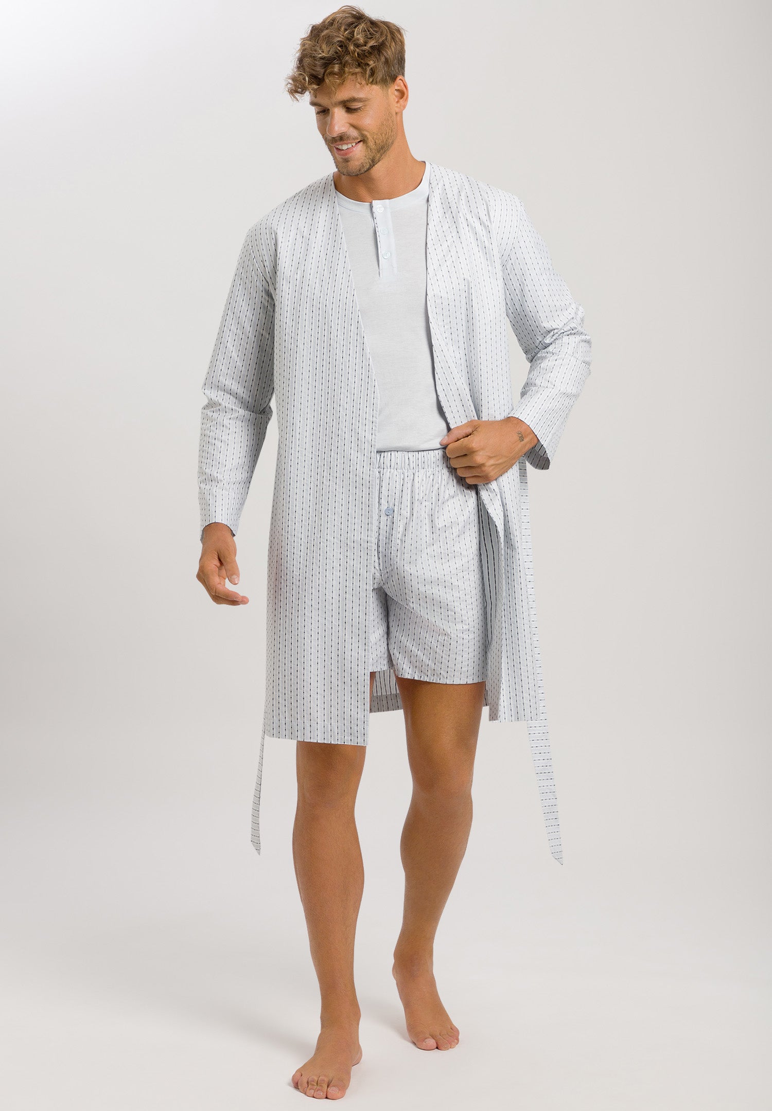 75767 ROBE - 2874 Hanro Stripe