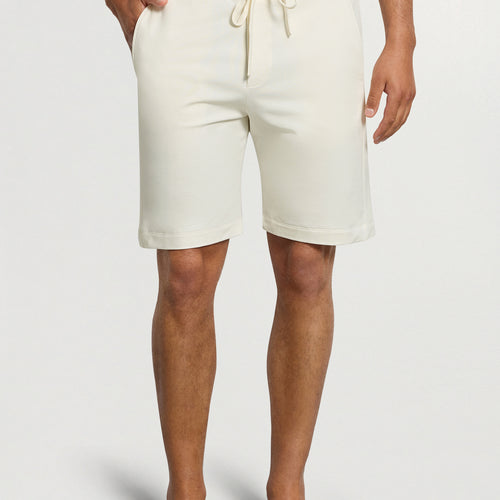 Natural Living Organic Cotton Drawstring Shorts | Misty White 75772-2123