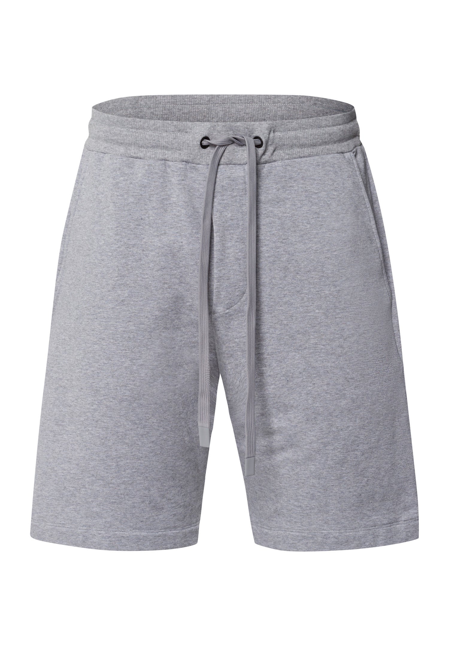 Natural Living Organic Cotton Drawstring Shorts | Grey Melange 75772-3014