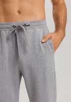 Natural Living Organic Cotton Drawstring Pants | Grey Melange 75773-3014