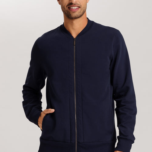 Natural Living Organic Cotton Zip-Up Sweatshirt | Deep Navy 75774-1610