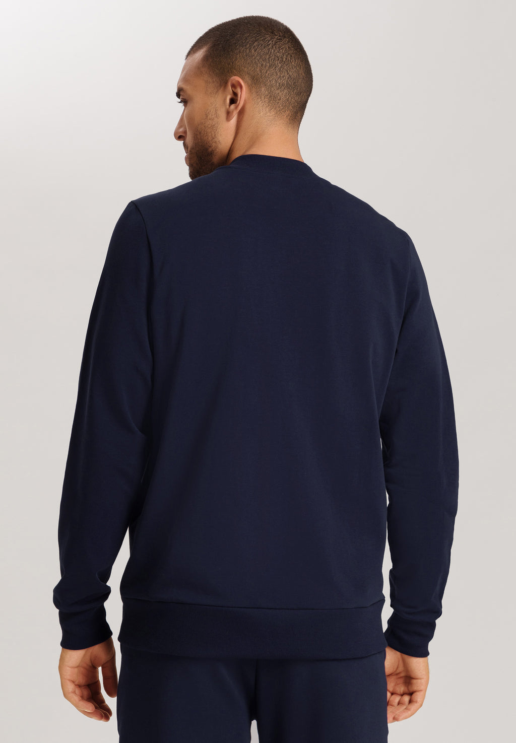Natural Living Organic Cotton Zip-Up Sweatshirt | Deep Navy 75774-1610