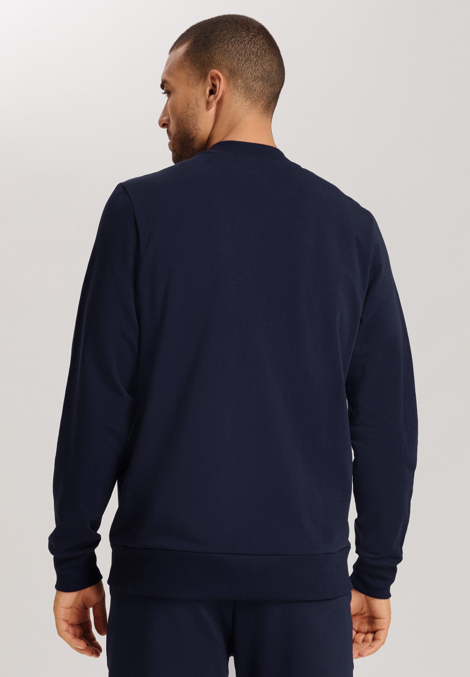 Natural Living Organic Cotton Zip-Up Sweatshirt | Deep Navy 75774-1610