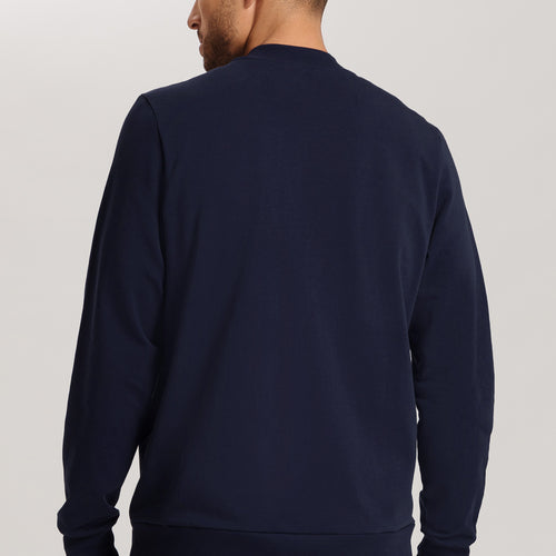 Natural Living Organic Cotton Zip-Up Sweatshirt | Deep Navy 75774-1610