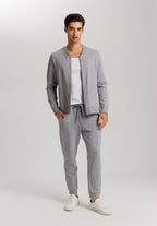 Natural Living Organic Cotton Zip-Up Sweatshirt | Grey Melange 75774-3014