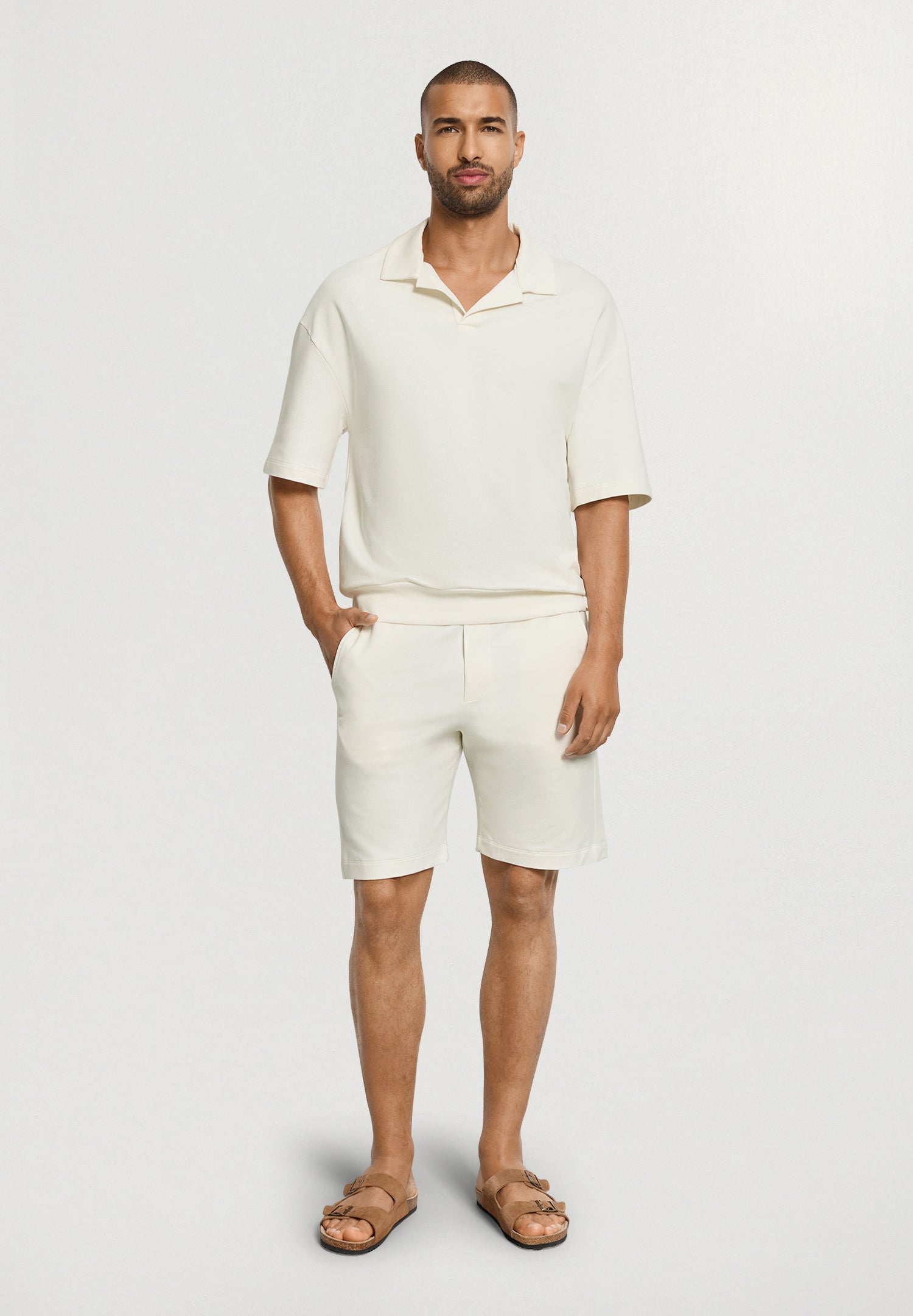Natural Living S/Slv Sweatshirt | Misty White 75776-2123