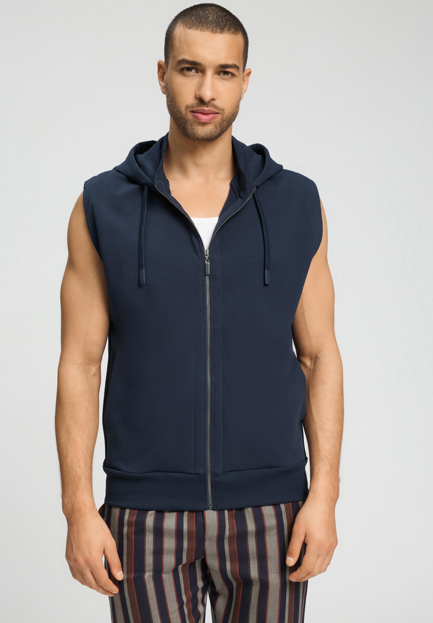 Natural Living Hoody Vest | Deep Navy 75777-1610