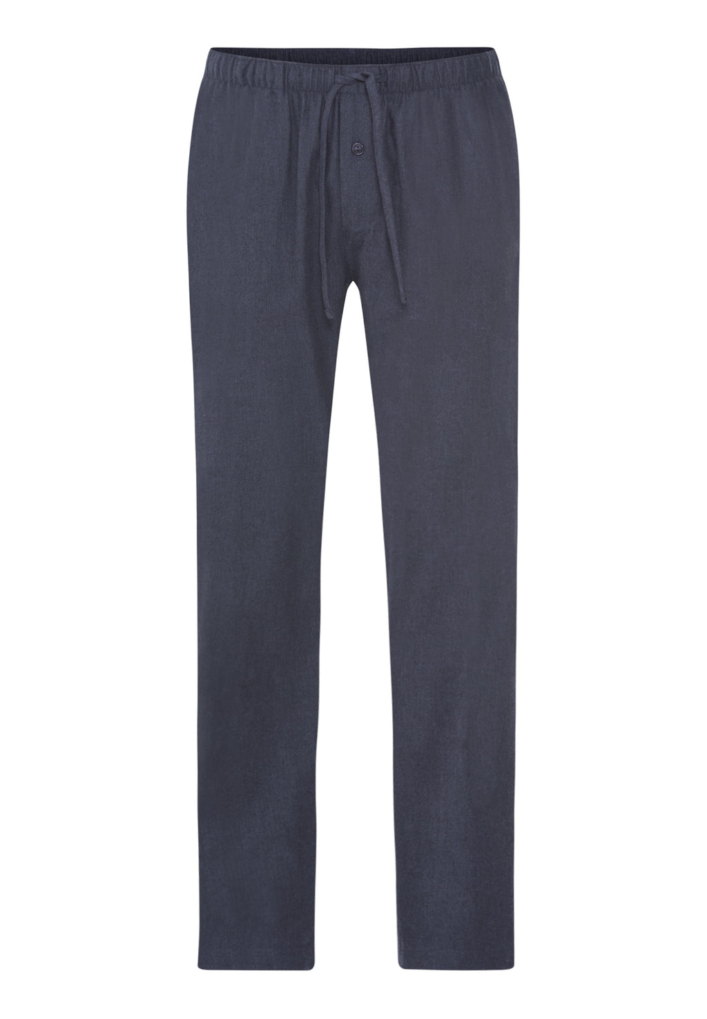 Cozy Comfort Flannel Pants Solid | Steel Melange/Bluebay 75782-3166