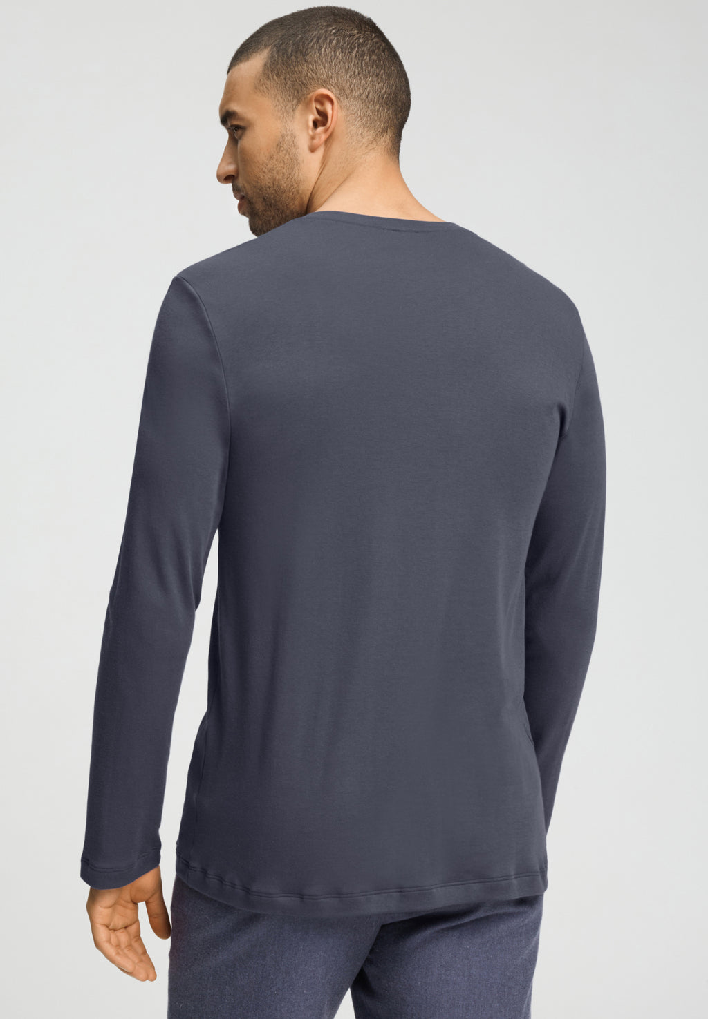 Cozy Comfort L/Slv Henley Shirt | Stormy Gray 75783-2139