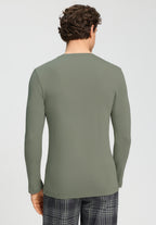 Cozy Comfort L/Slv Henley Shirt | Shadow 75783-2827