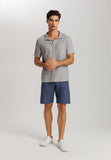 Loungy Summer Organic Cotton Drawsting Shorts | Vintage Indigo 75784-2617