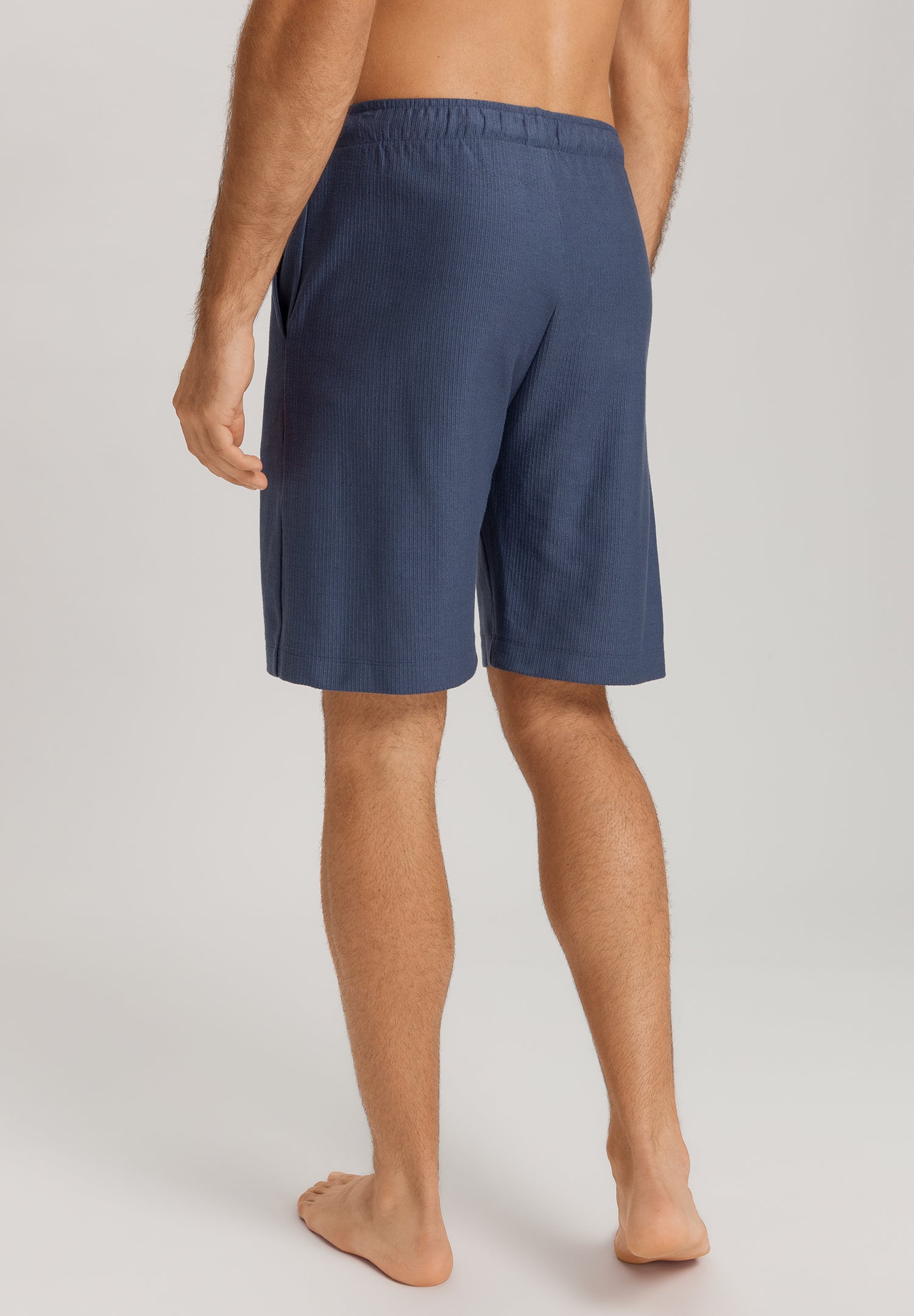 Loungy Summer Organic Cotton Drawsting Shorts | Vintage Indigo 75784-2617