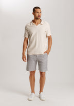 Loungy Summer S/Slv Shirt V-Neck | Warm Sand 75785-1200