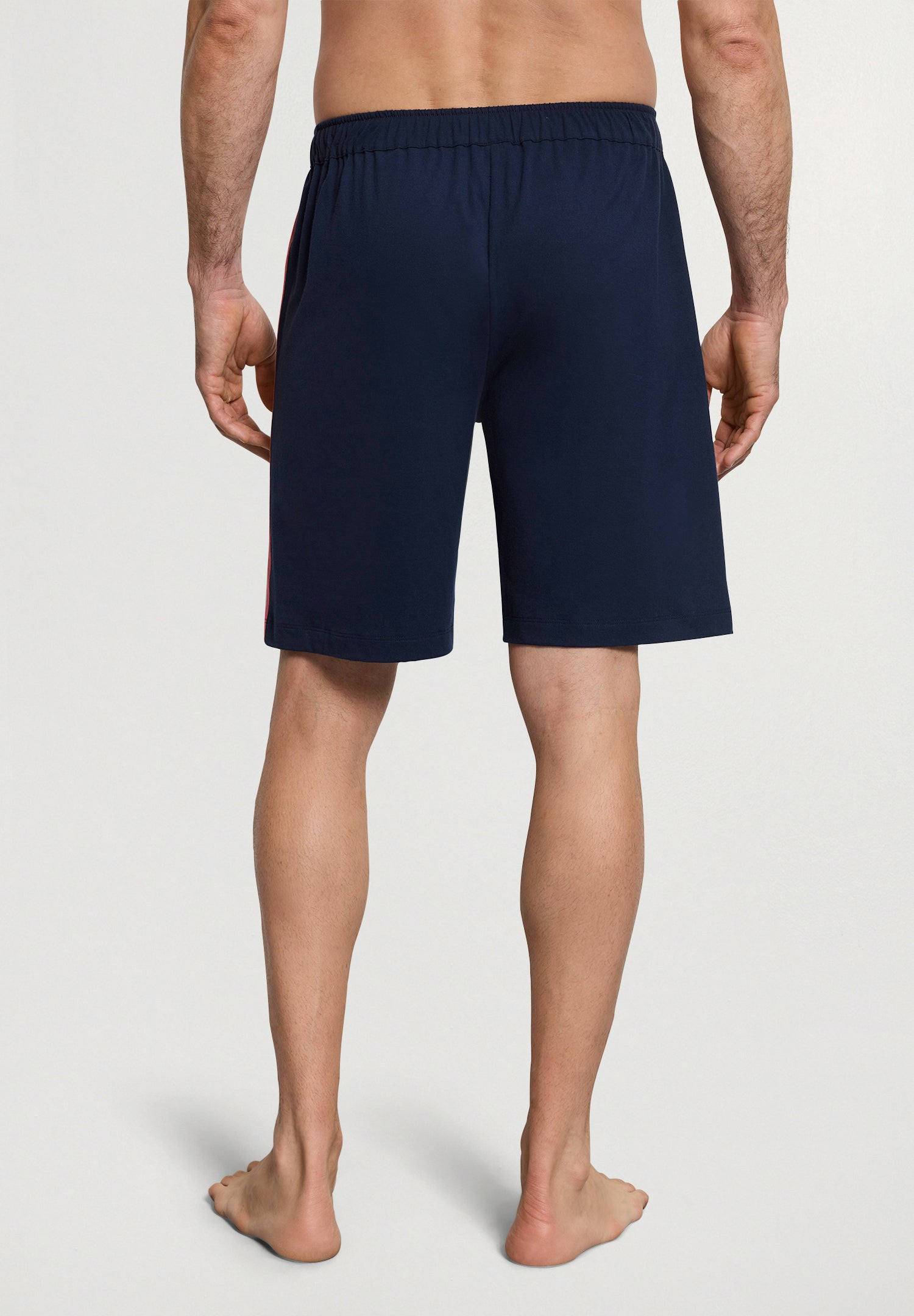 Night And Day Cotton Drawstring Shorts | Deep Navy/Garnet Rose 75824-2628