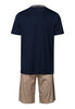 Night And Day Crew Neck Cotton Pajama Set | Summer Tie Print 75827-3002