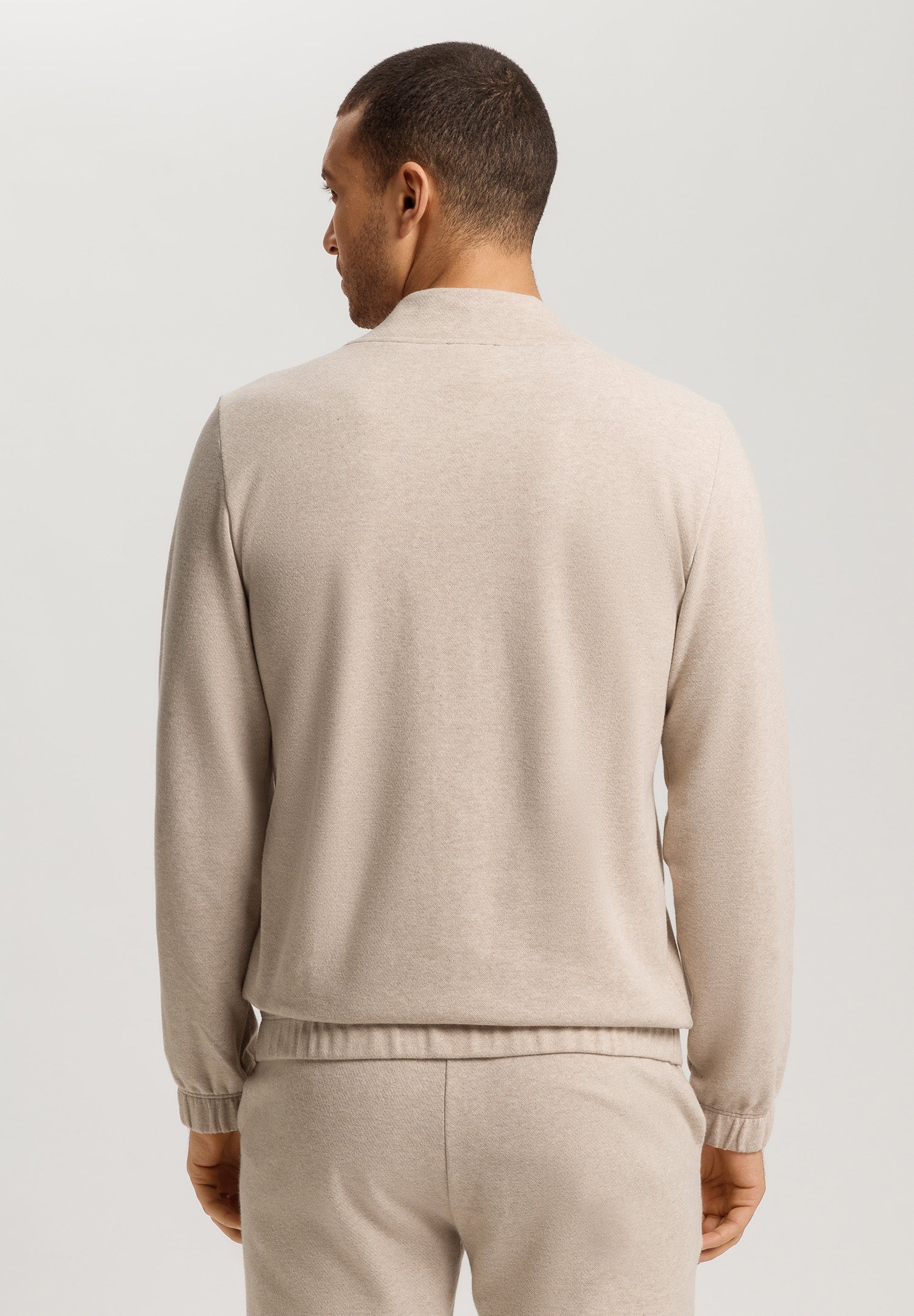 Cozy Living Organic Cotton Soft Jersey Pullover | Camel Melange 75830-2895