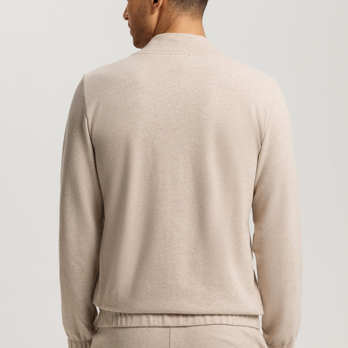 Cozy Living Organic Cotton Soft Jersey Pullover | Camel Melange 75830-2895