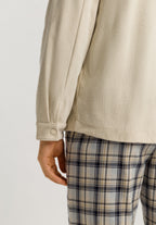 Cozy Living Cotton Corduroy Button Front Jacket | White Opal 75831-2138