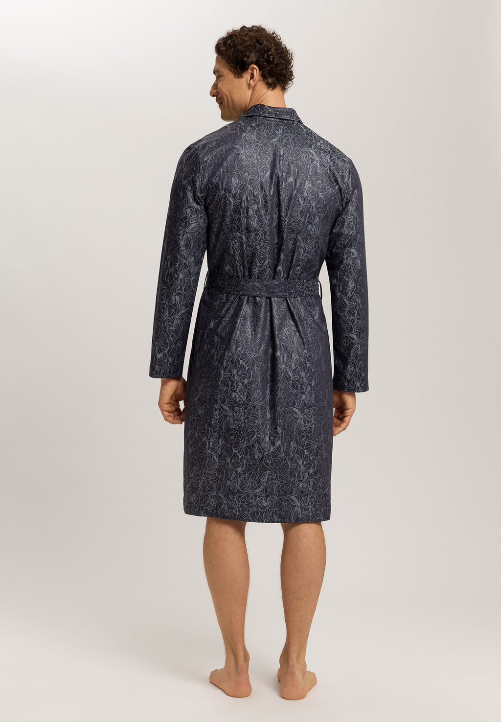Selection Satin Cotton Robe | Nightshade Woven 75836-3038