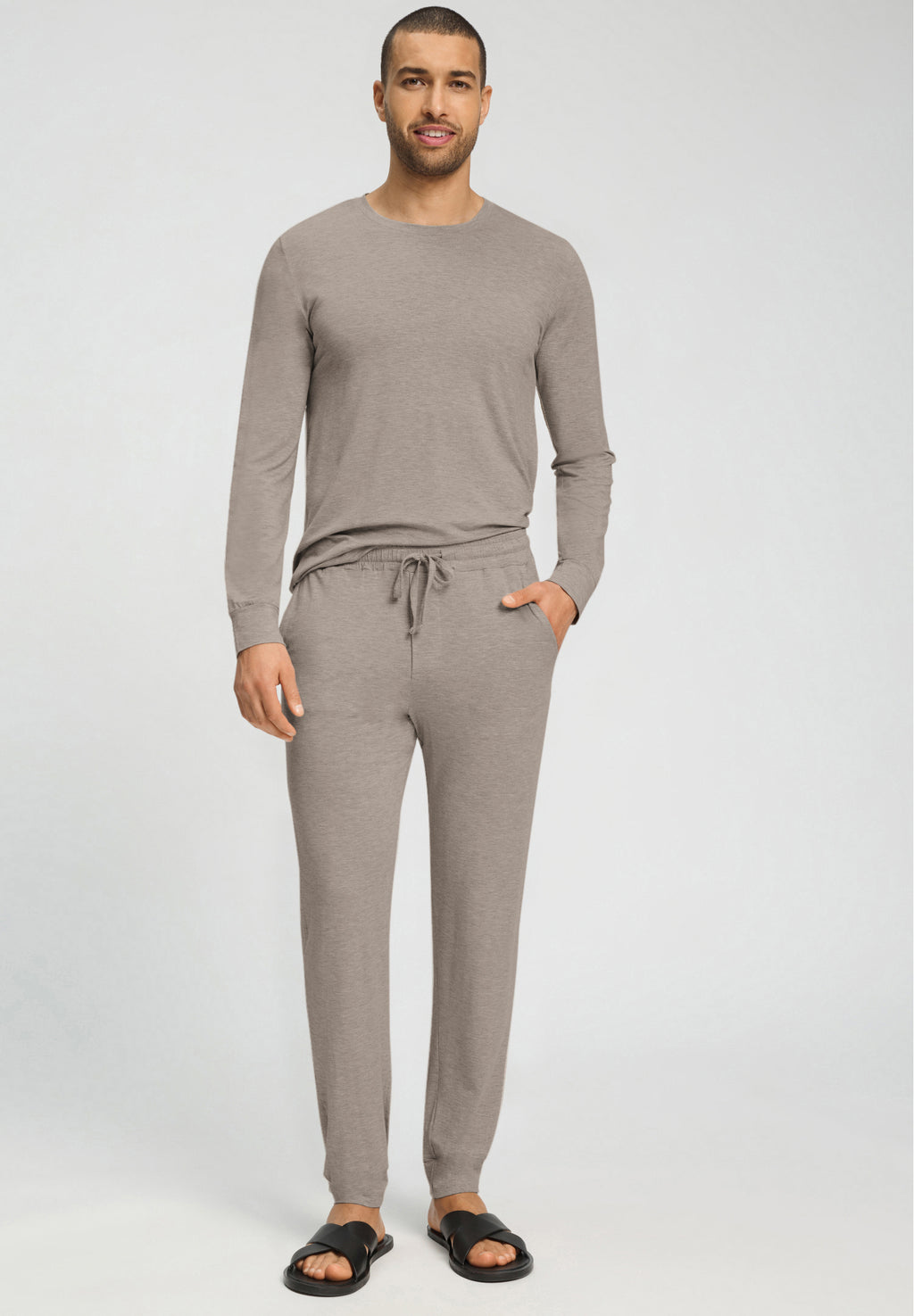 Winter Casuals Pants | Toffee Melange 75838-3118
