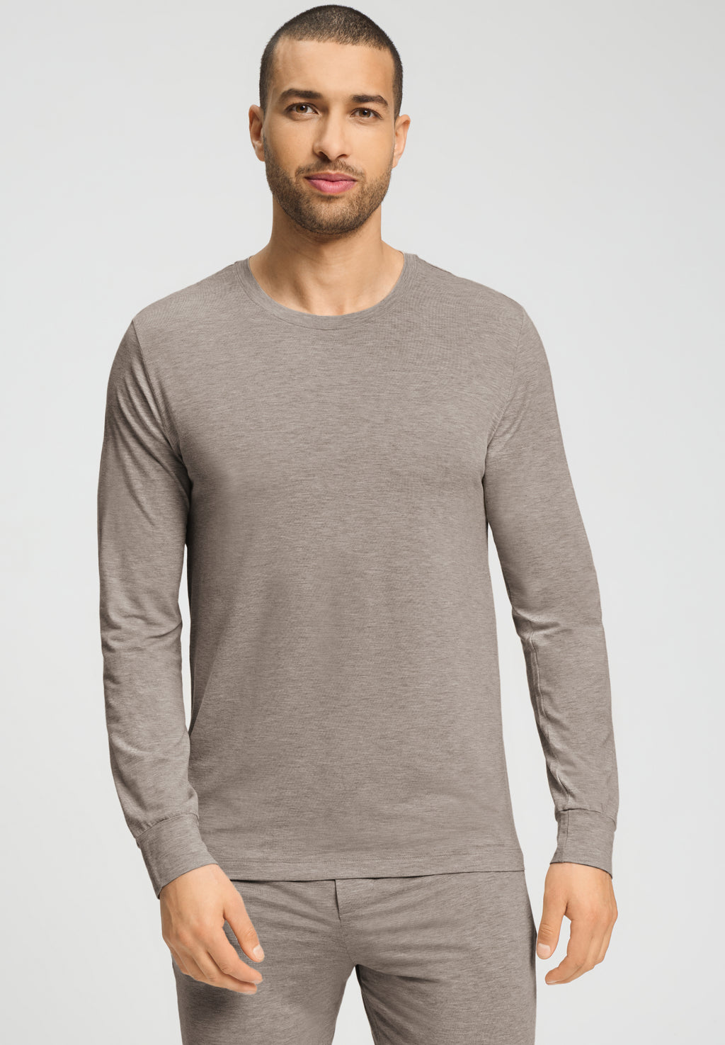 Winter Casuals L/Slv Shirt | Toffee Melange 75839-3118