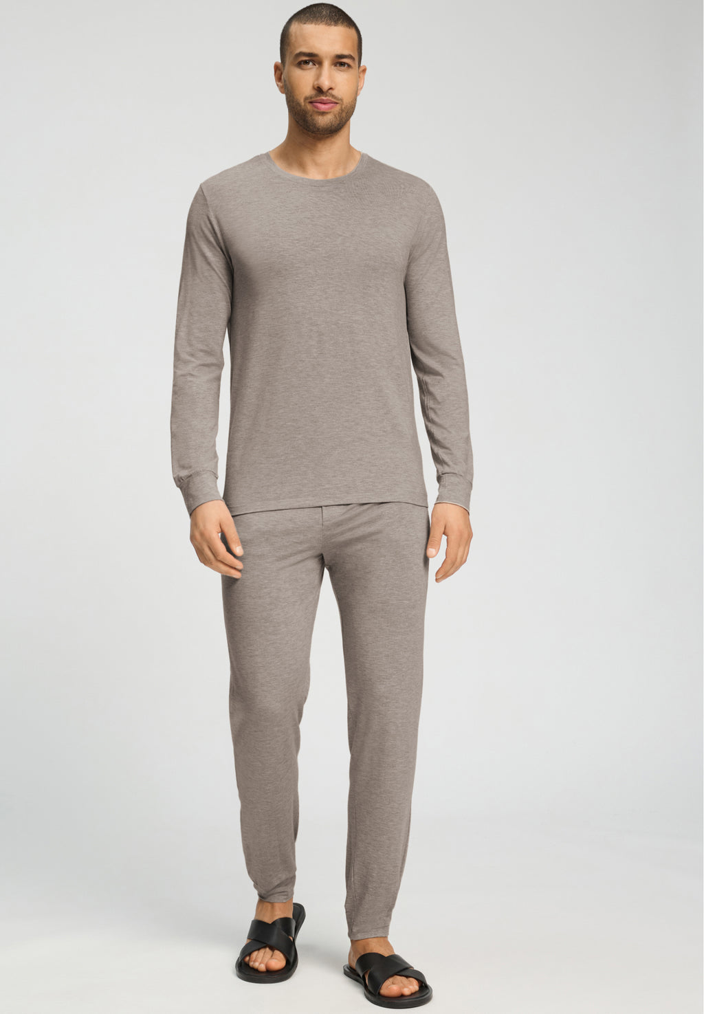 Winter Casuals L/Slv Shirt | Toffee Melange 75839-3118