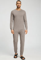 Winter Casuals L/Slv Shirt | Toffee Melange 75839-3118